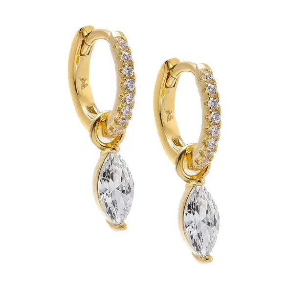 AR, Pave Marquise Earrings