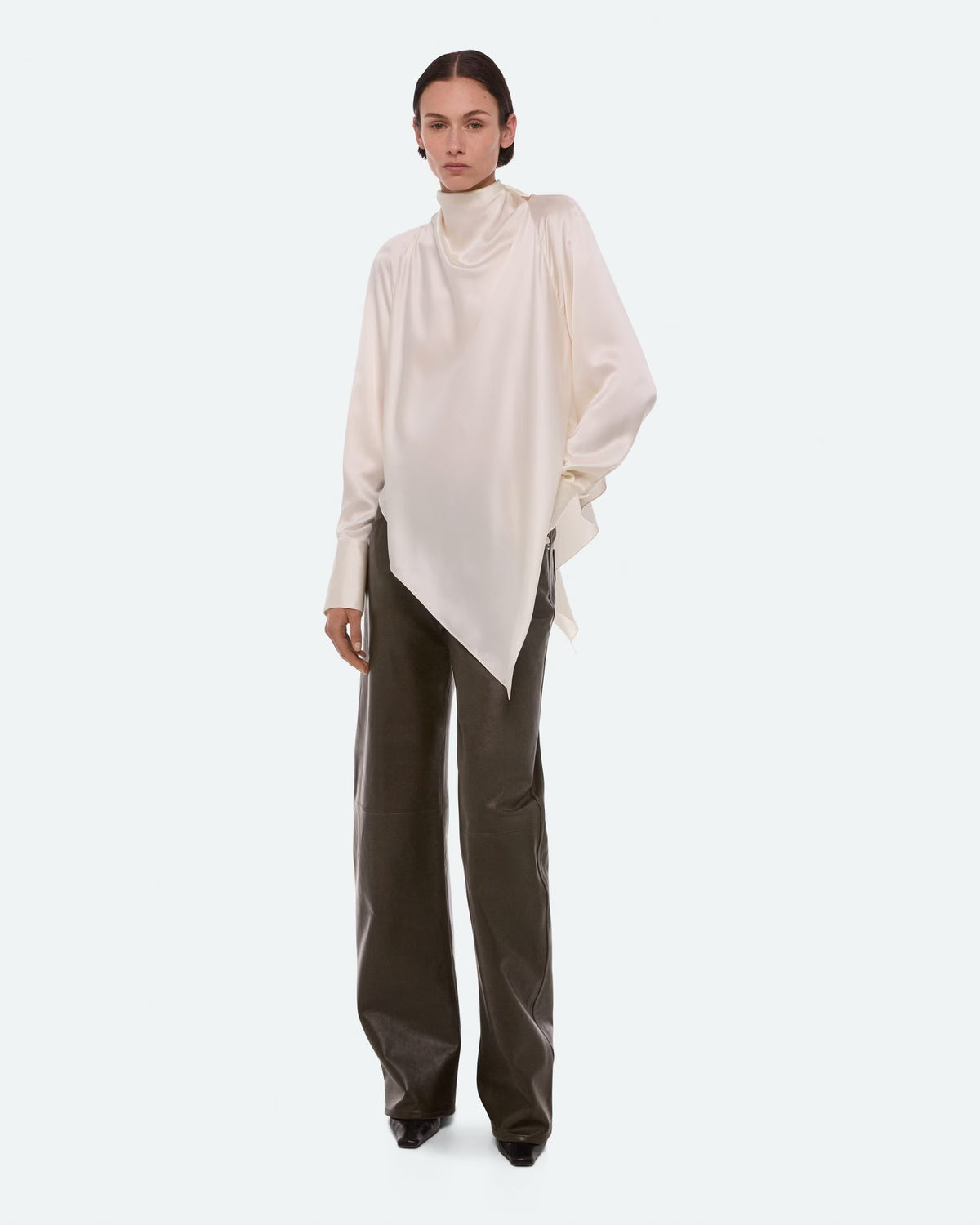 Helmut Lang, Silk Tie-Neck Top