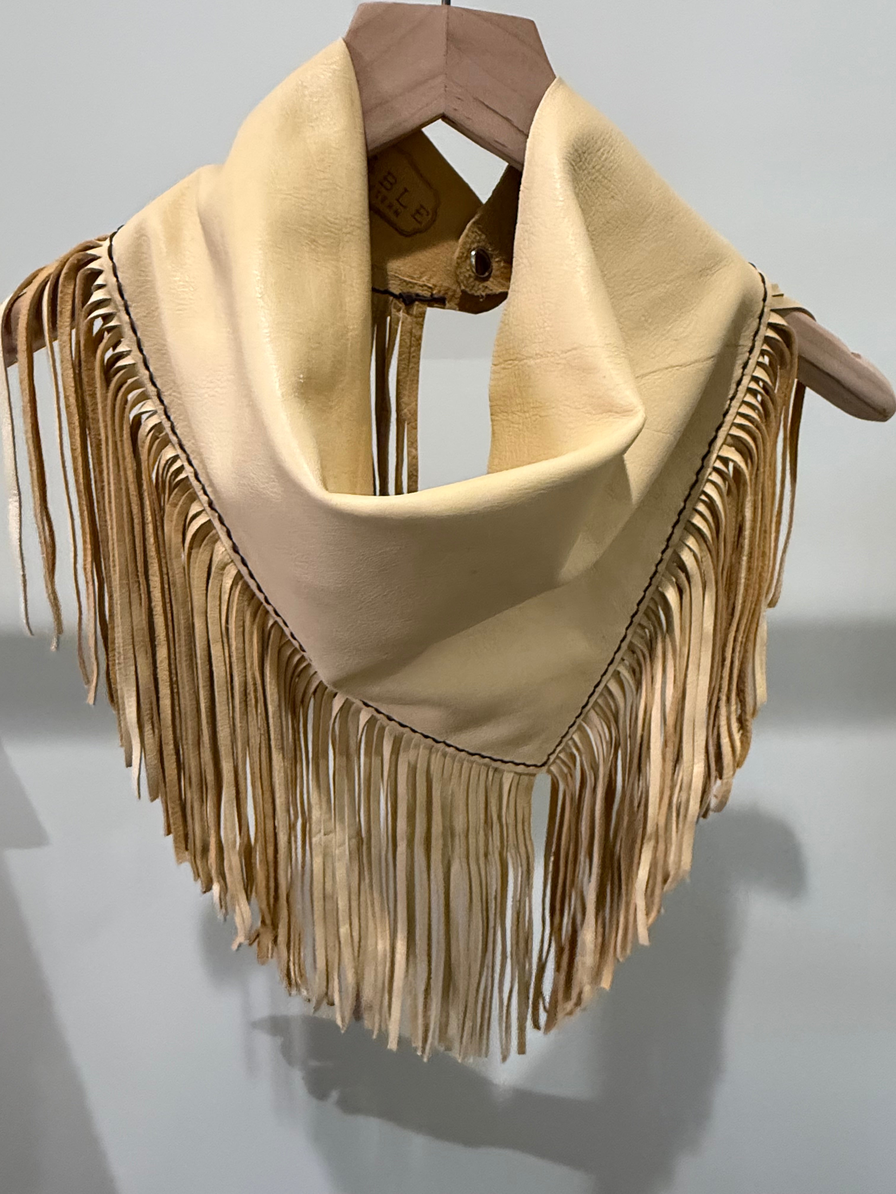 Sable Western "Kellie," Leather Fringe Scarf