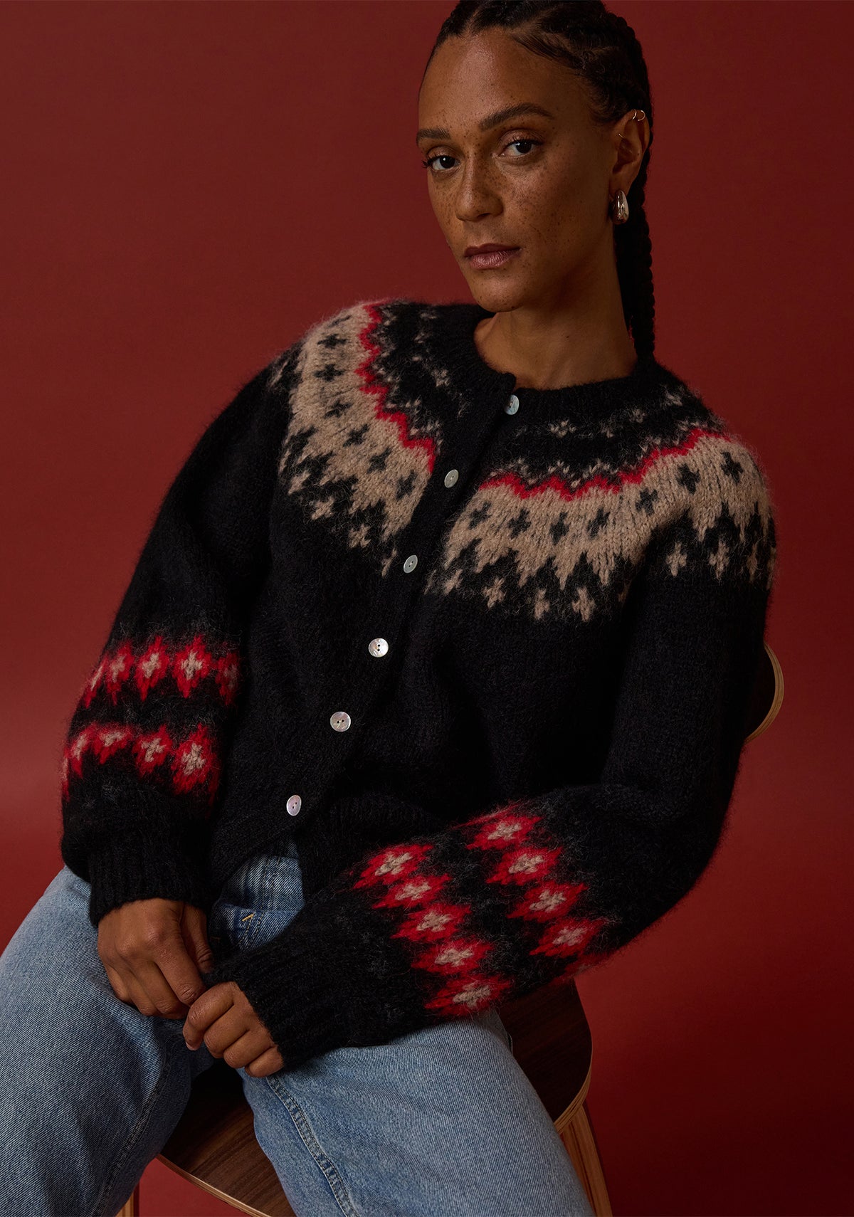 Nation, Lula Fair Isle Cardigan