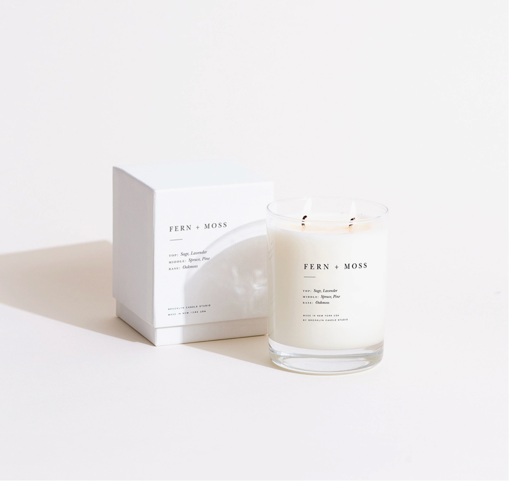 Brooklyn Candle, Fern + Moss
