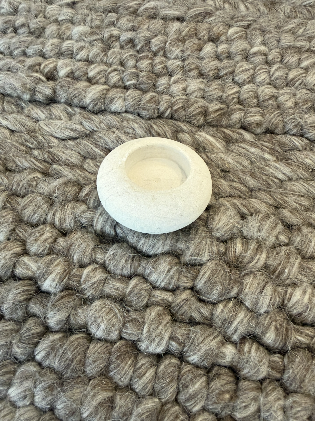 A + R, Sandstone Tealight Holder