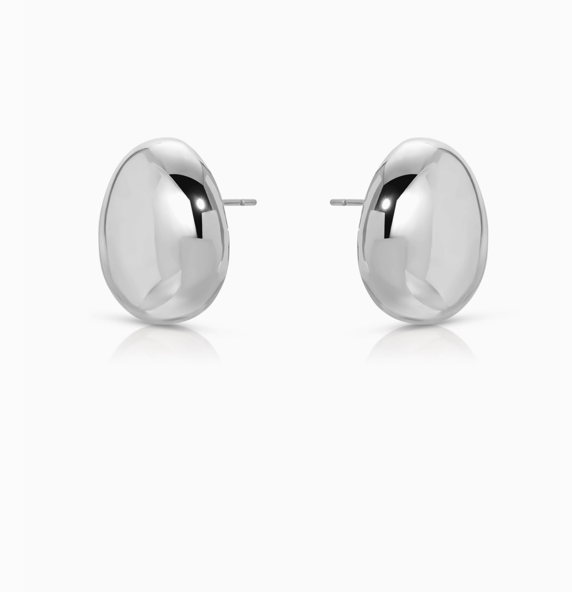Ettika, Polished Pebble Stud Earrings