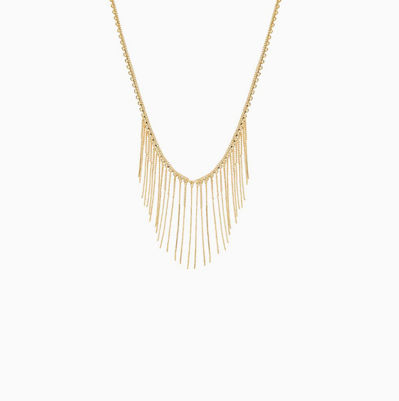AR, Cascading Fringe Necklace