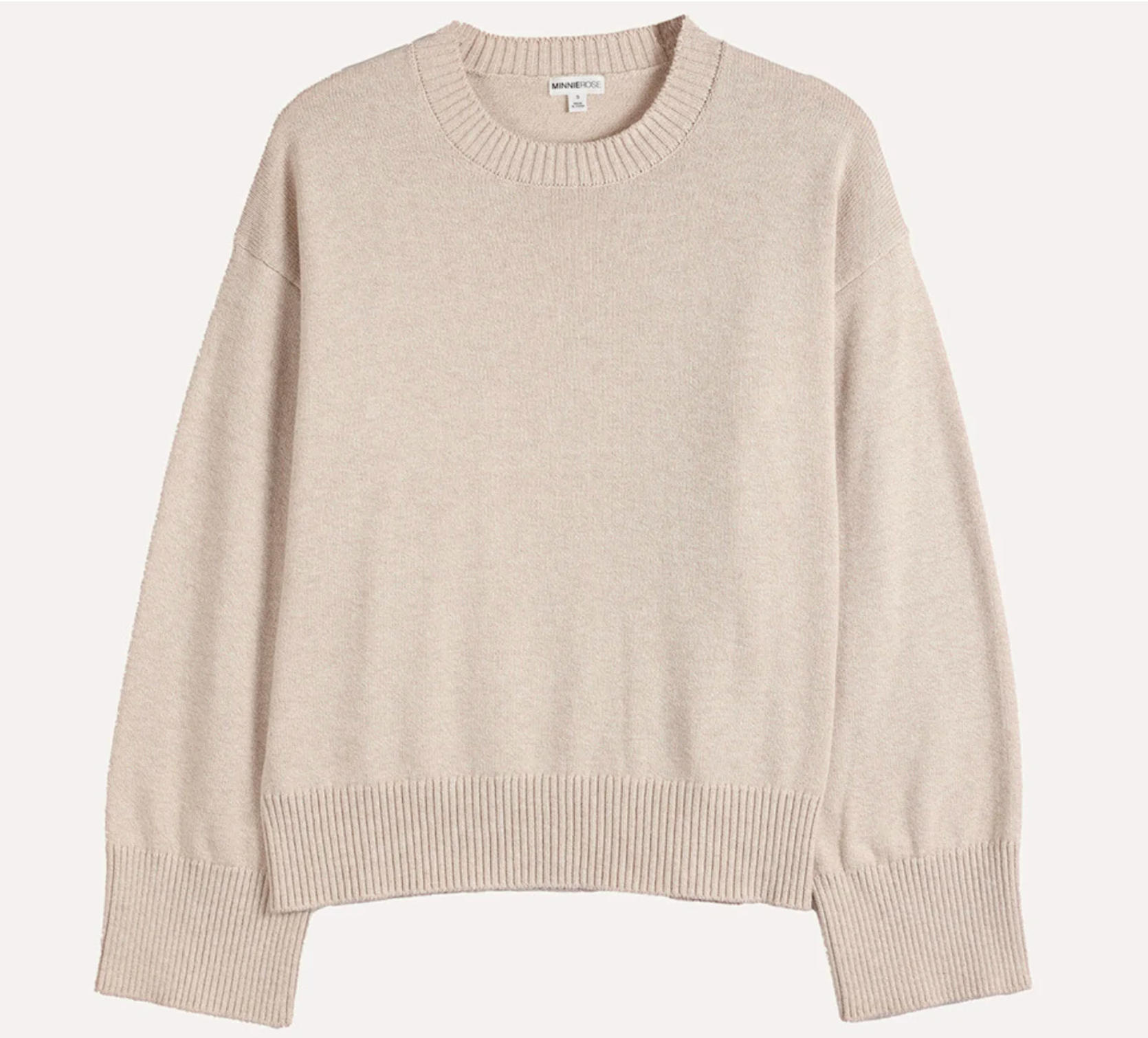 Minnie Rose, Cotton Blend Crew