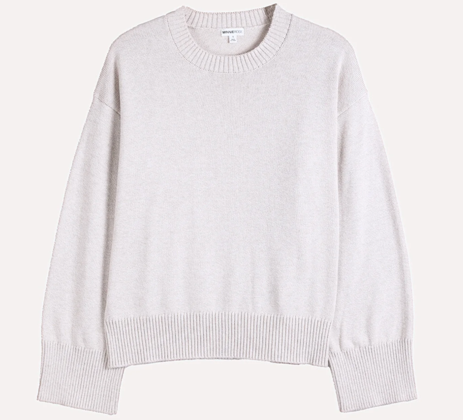 Minnie Rose, Cotton Blend V Neck