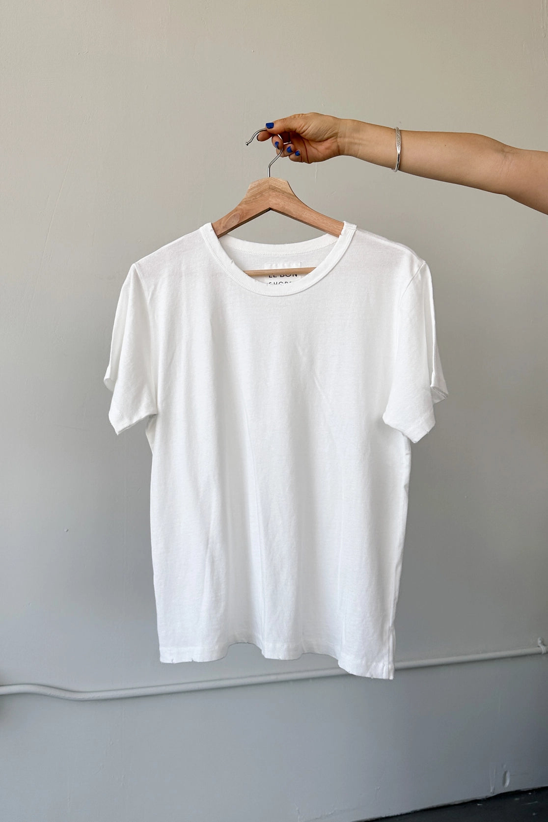 Le Bon Vintage Boy Tee // White