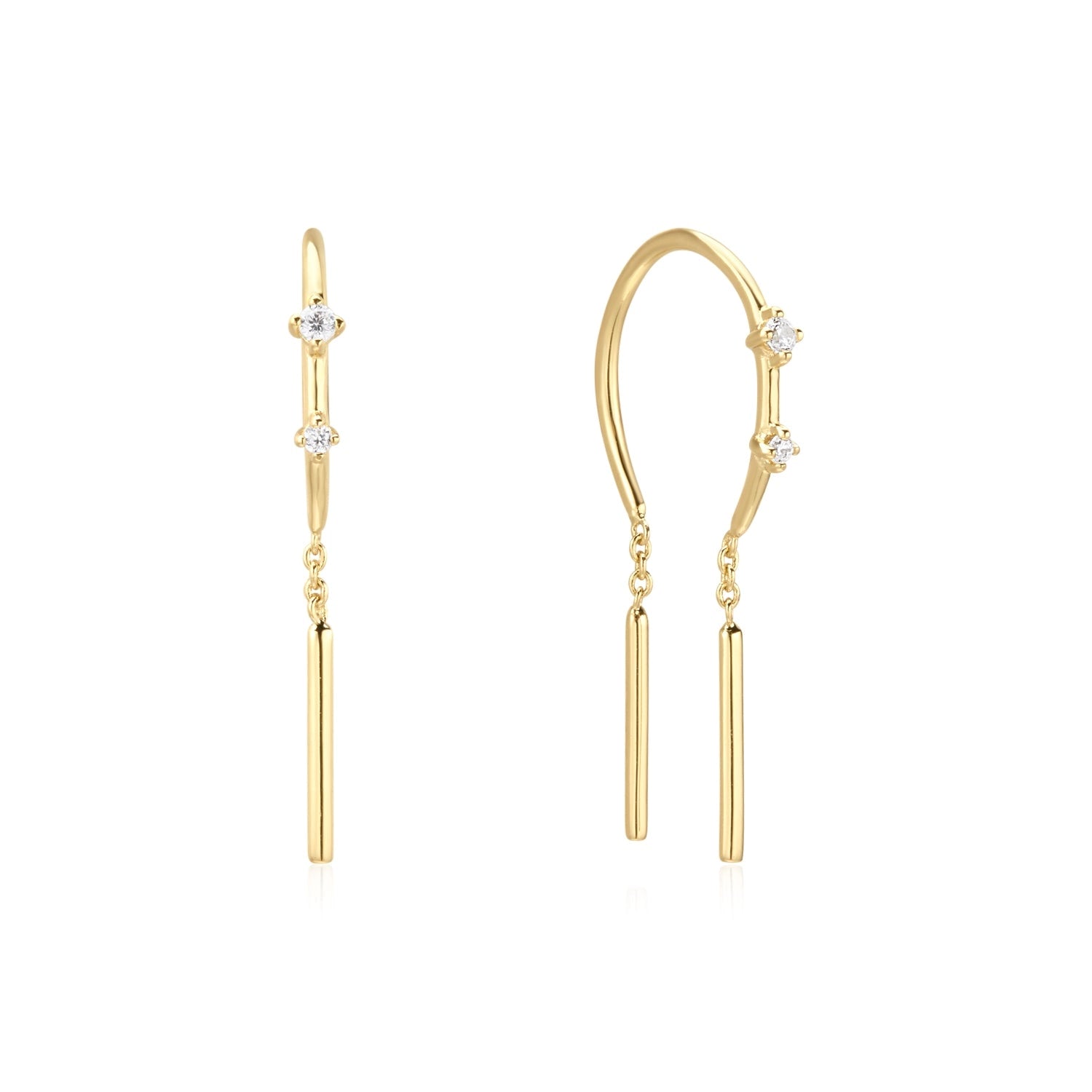 Mod + Jo, Mila Threaders Earrings
