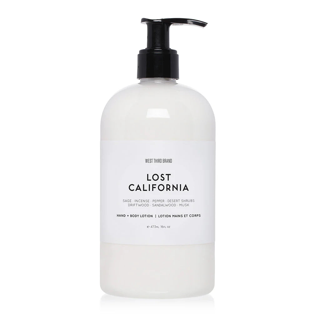 West Third Brand, Lost California, Hand + Body Lotion