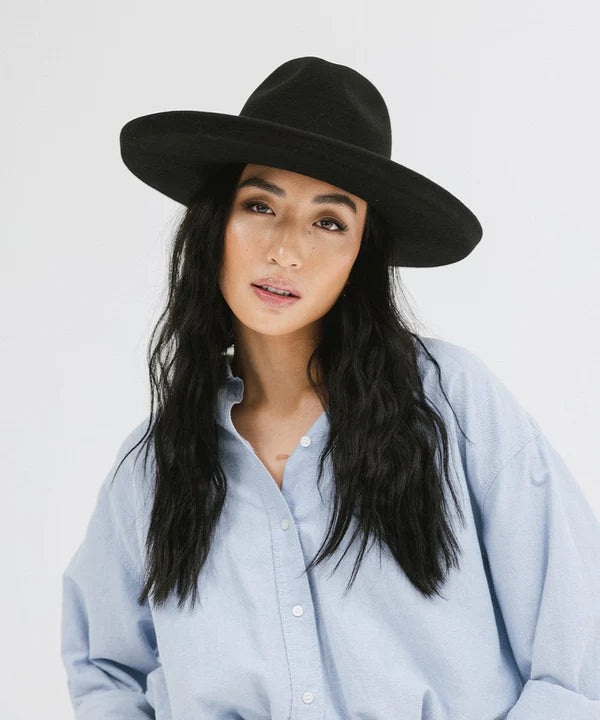 GIGI PIP Black Women\'s Hat MAUDE THE MAUDE BLACK Distinctive + chic, this hat is a classic  main image 4