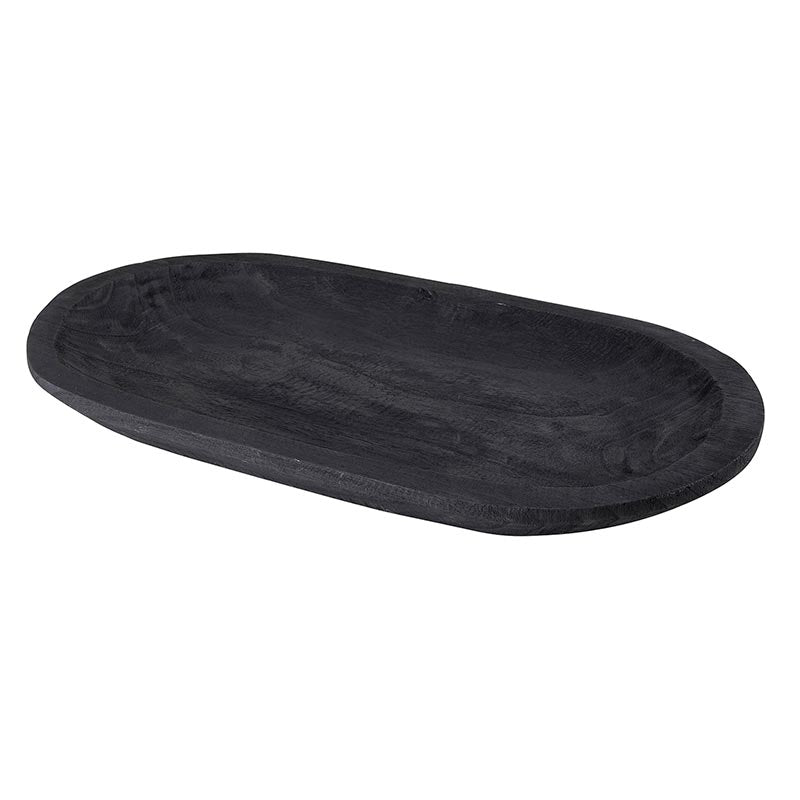 A + R, Wood Tray, Black
