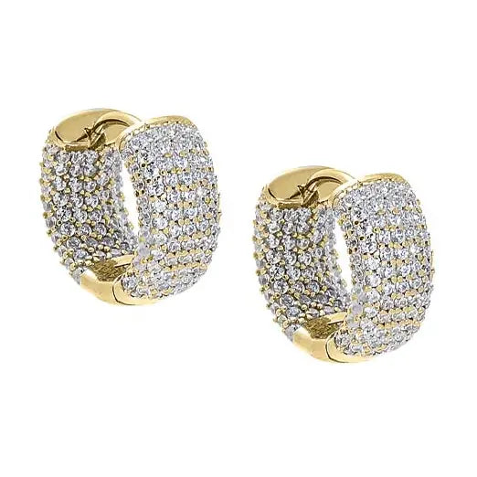 AR, Mini Pave Earrings