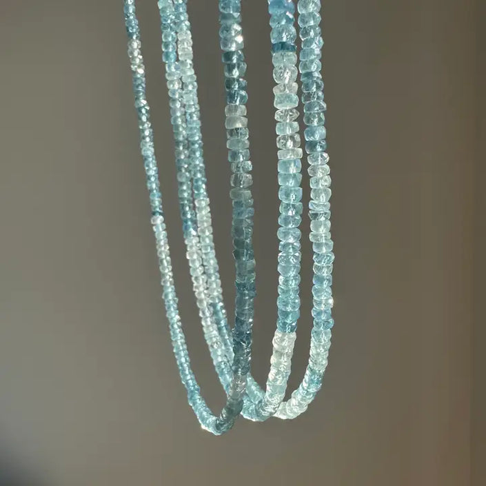Ombre Aquamarine Necklace