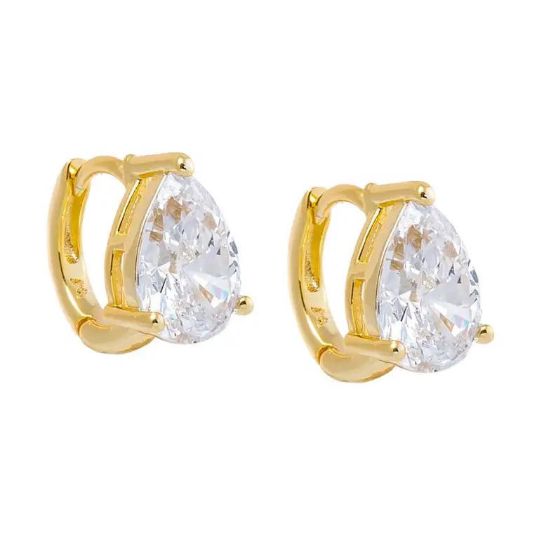 AR, Pear Stud Earrings