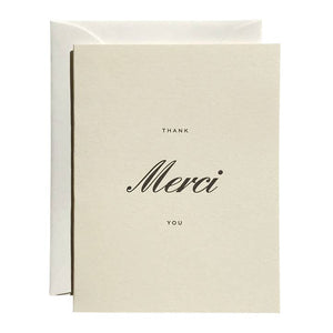 Jaymes Paper, Greeting Card - Merci