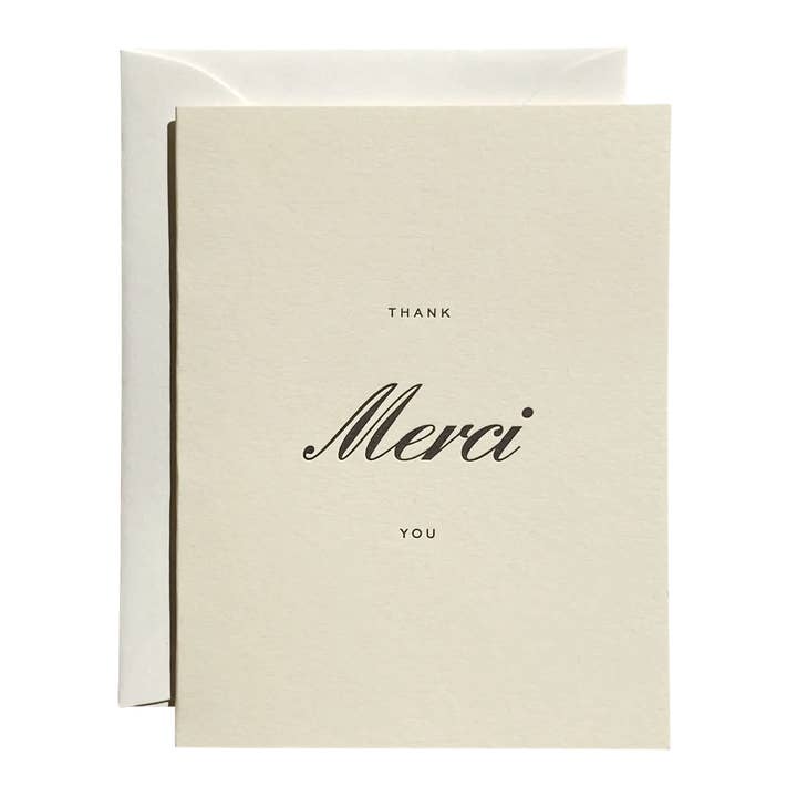 Jaymes Paper, Greeting Card - Merci