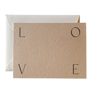 Jaymes Paper, Greeting Card - LOVE