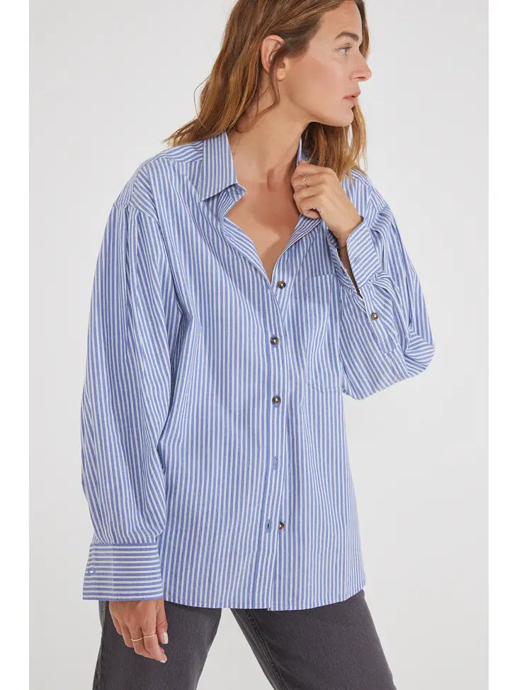 Mallory -  Pleat Sleeve Shirt