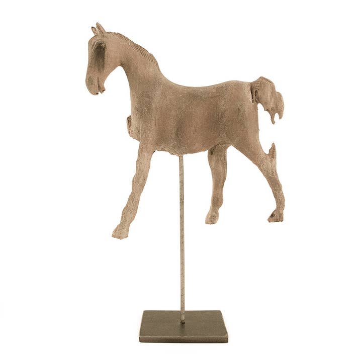Zentique, Resin Horse in Stand, Eye Patch
