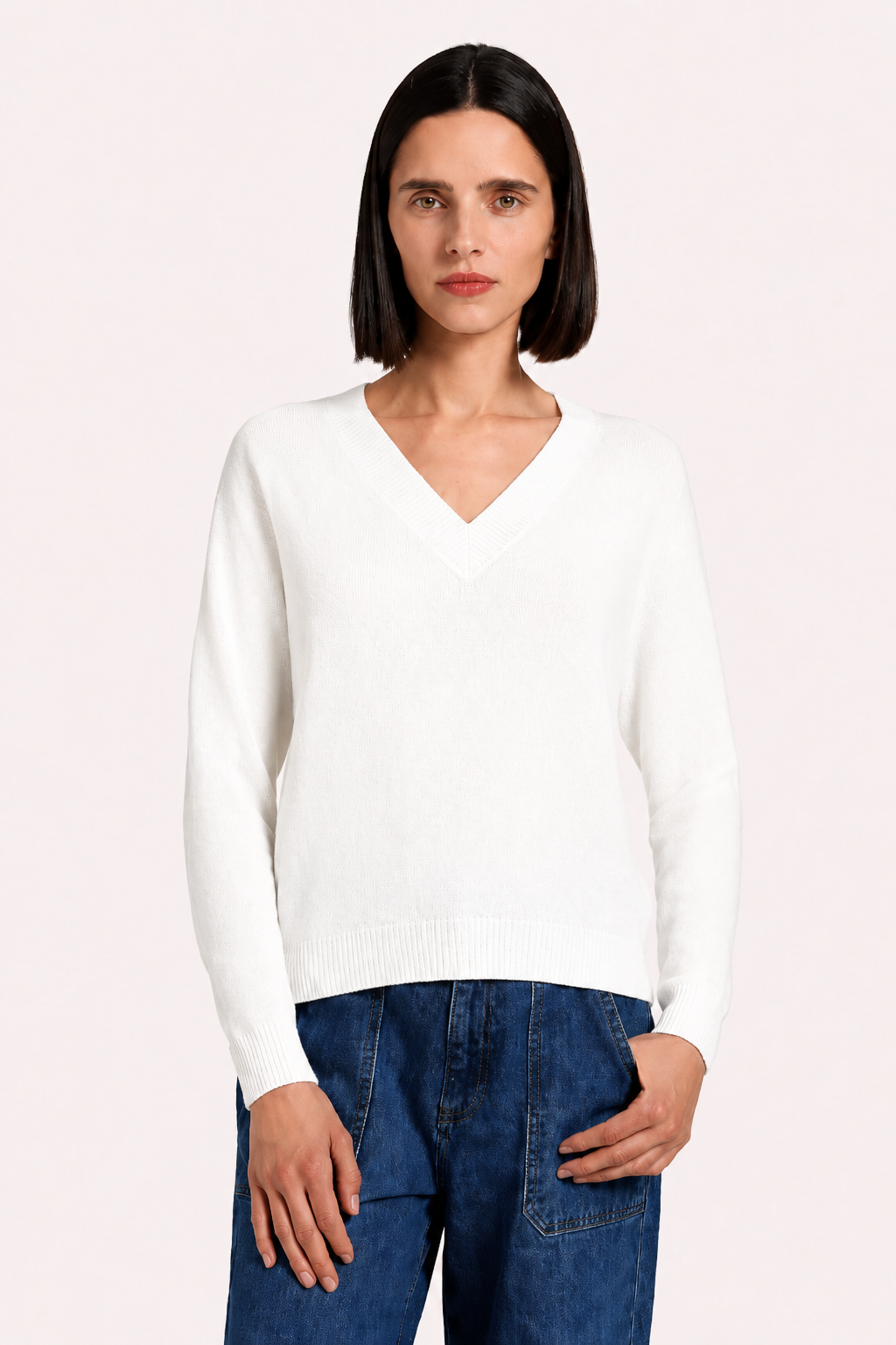 MR, Cashmere Shrunken V, TS
