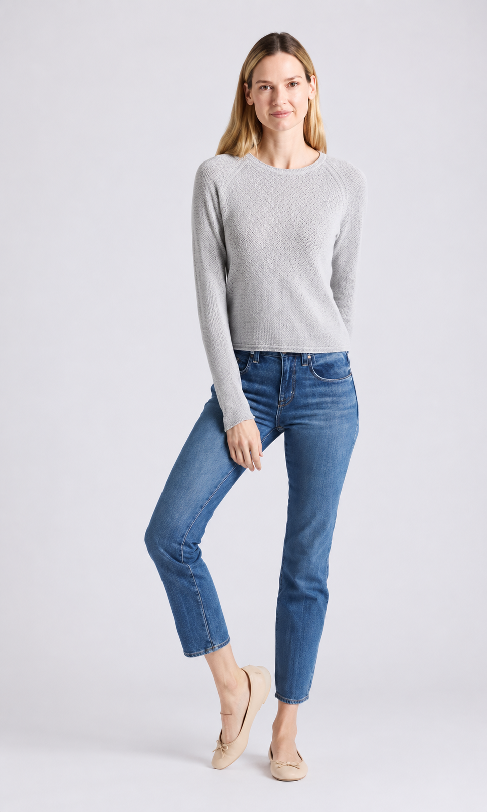 MR, Sheer Raglan Crew, TS