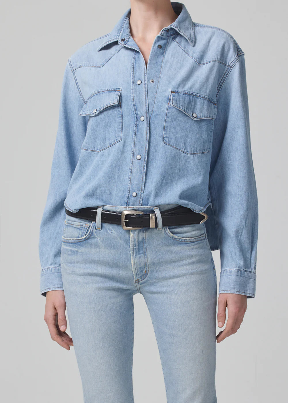 Cropped Western Shirt