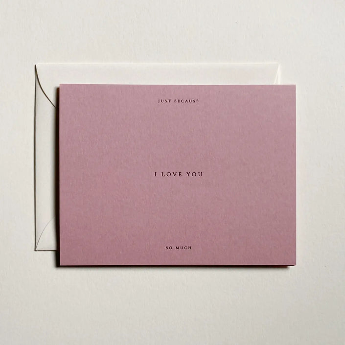 Jaymes Paper, Greeting Card - I Love You