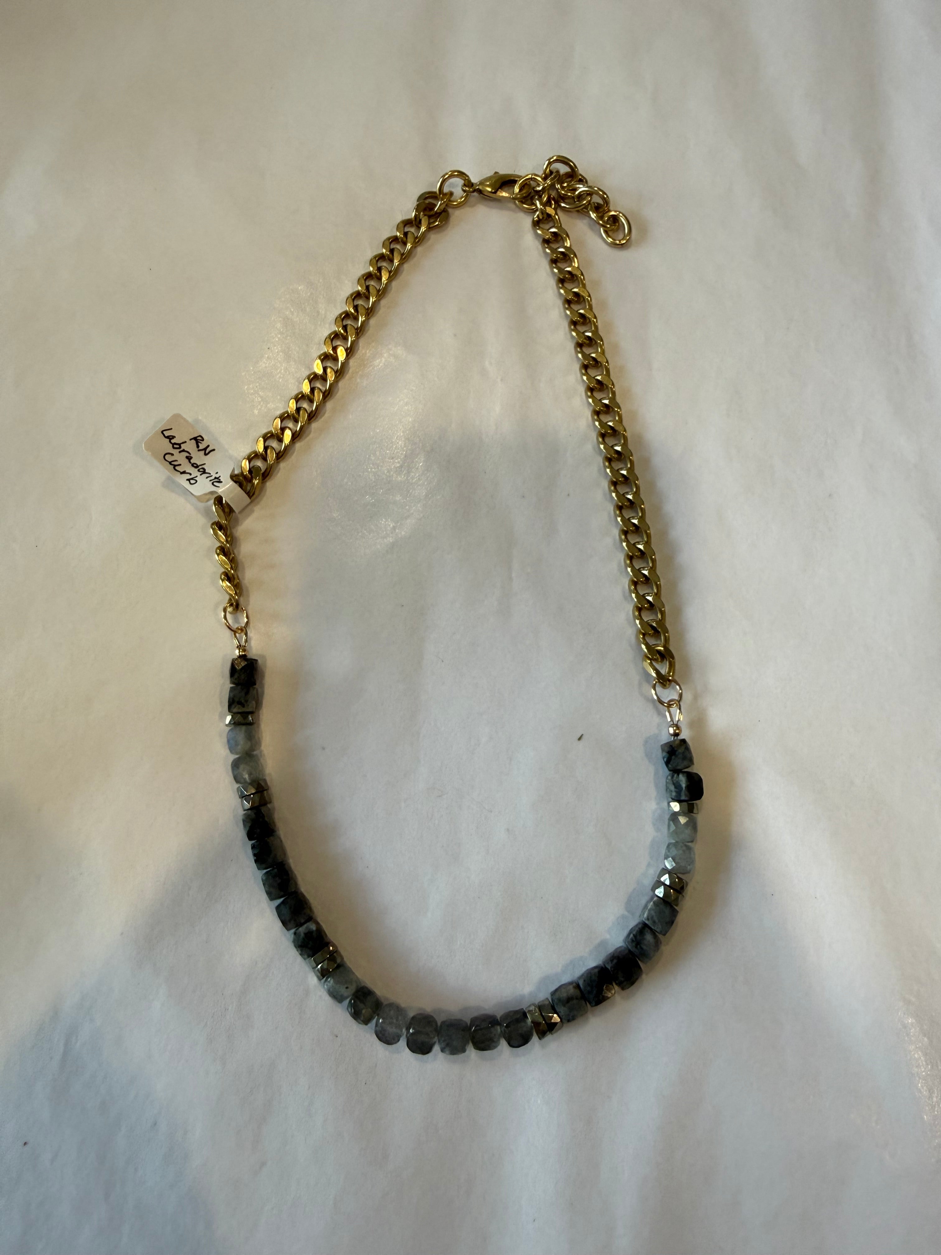Rachel Nathan, Labradorite & Larvikite Curb