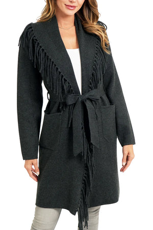 Love Token, Caroline Coat, Charcoal