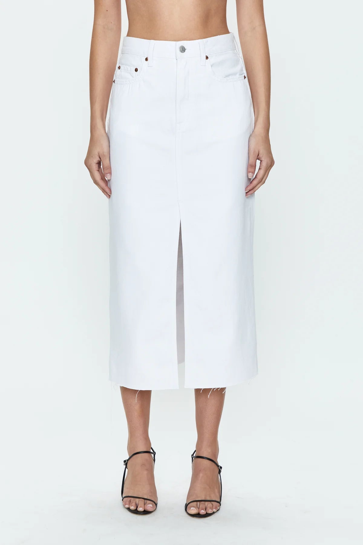 Alice -  Midi Skirt, White