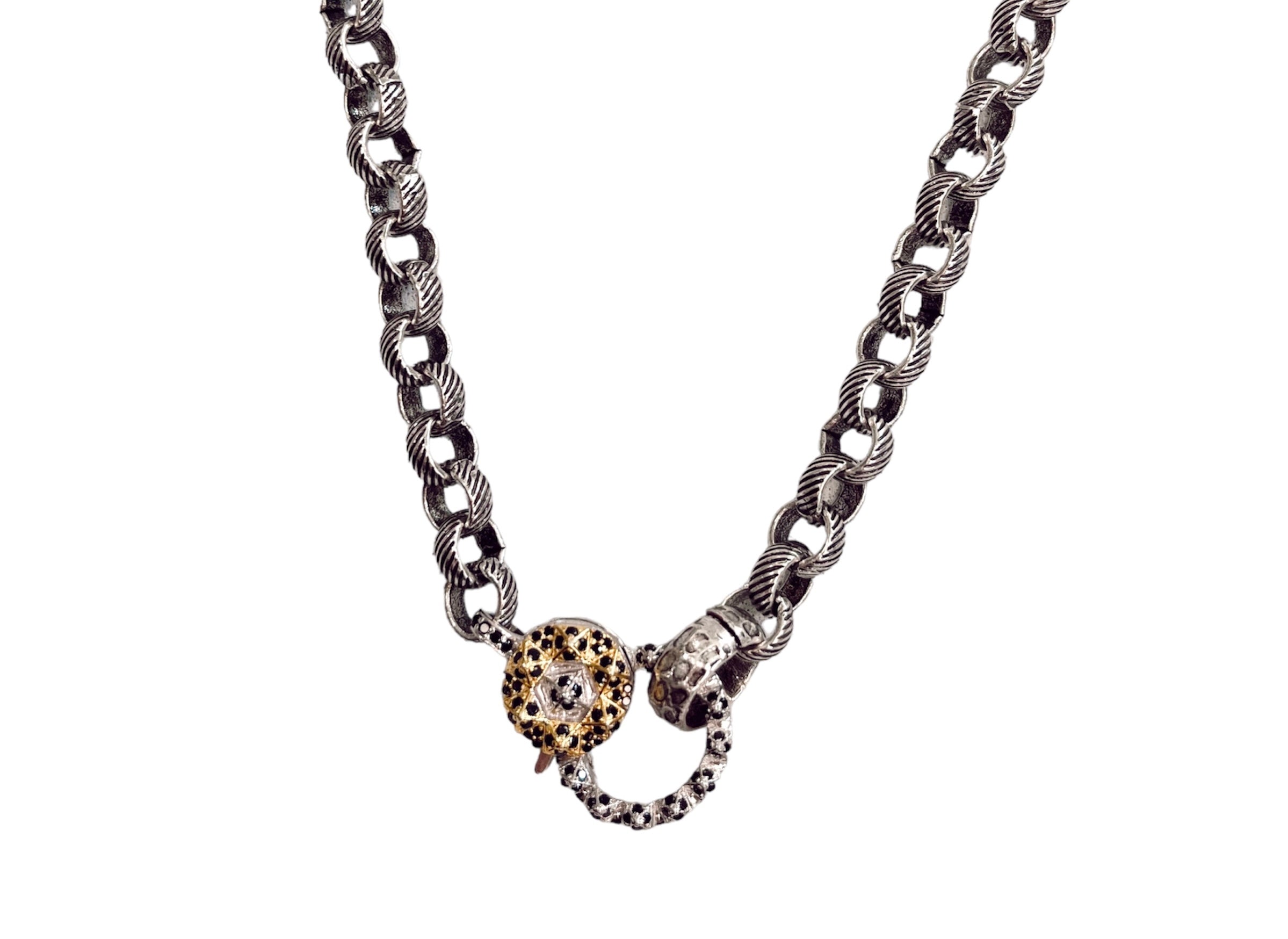 Carter - Two Tone Lock Chain