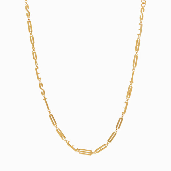 Say Yes To New Adventures - Affirmation Necklace