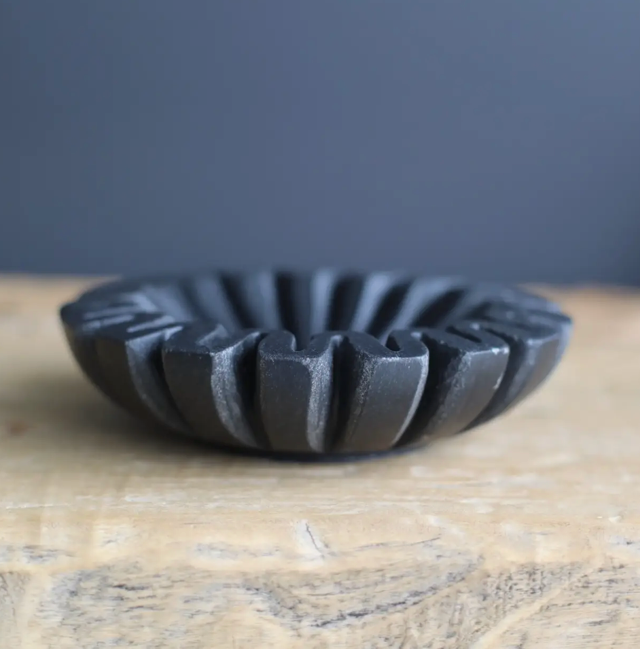 Luxe B Co., Scalloped Marble Bowl