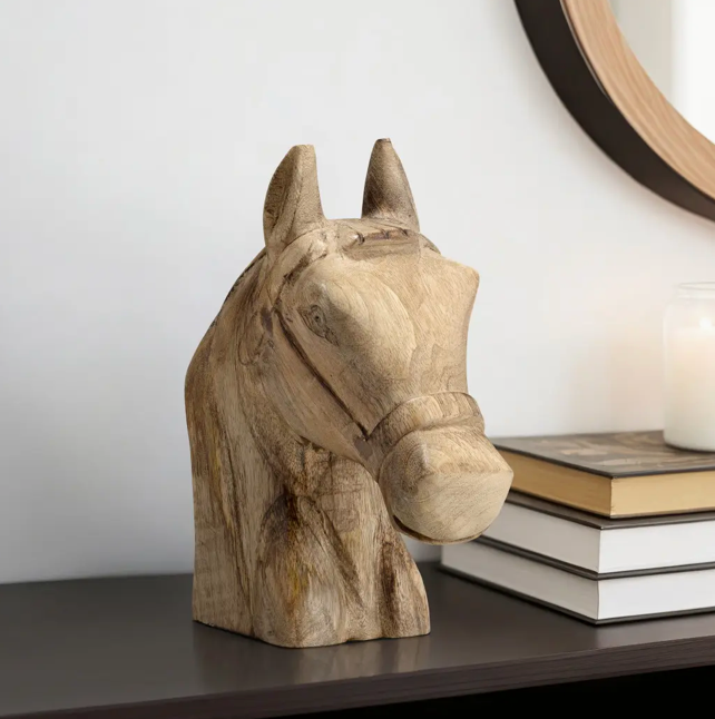 Sagebrook Home, Horse Head Figurine