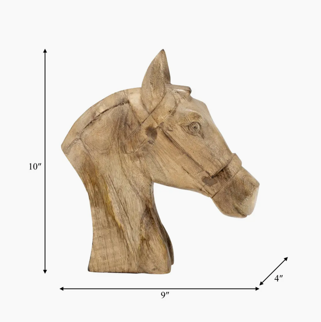 Sagebrook Home, Horse Head Figurine
