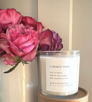 AR Custom Candle, Cowboy Noel Candle