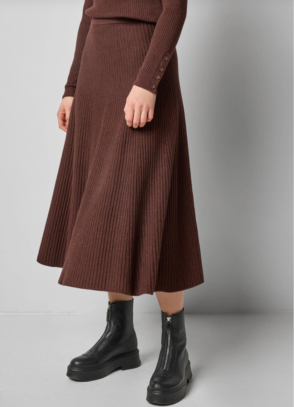 Lilla P, Flared Knit Skirt