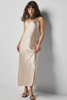Lilla P, Satin Maxi Dress