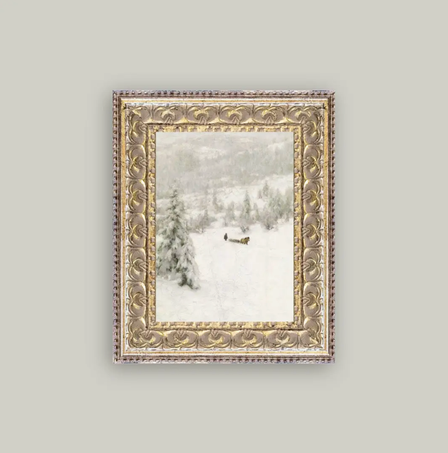 Petal Lane Home, Winter Landscape