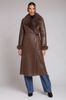 Avec Les Filles, Faux Shearling Wrap Coat