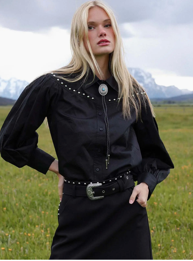 Avec Les Filles, Western Studded Shirt