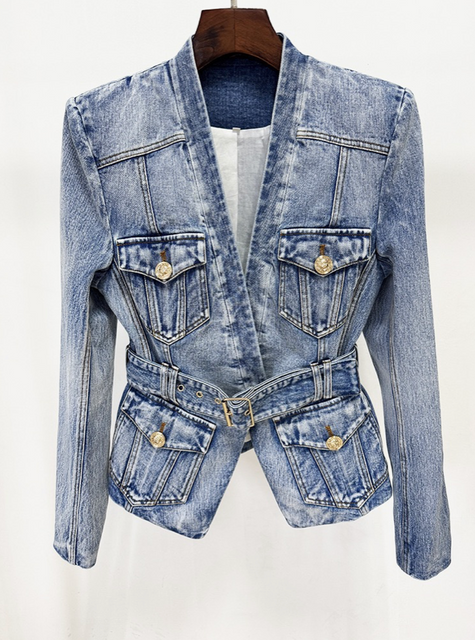 A + R, Washed Denim Blazer
