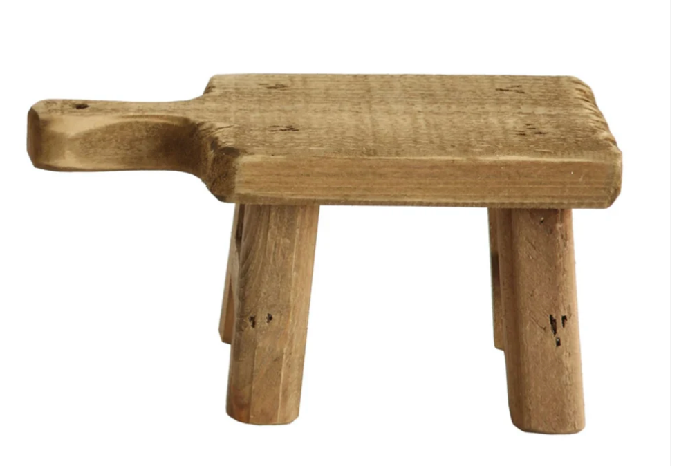 A + R, Wood Pedestal