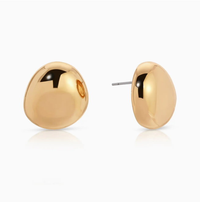 Ettika, Polished Pebble Stud Earrings