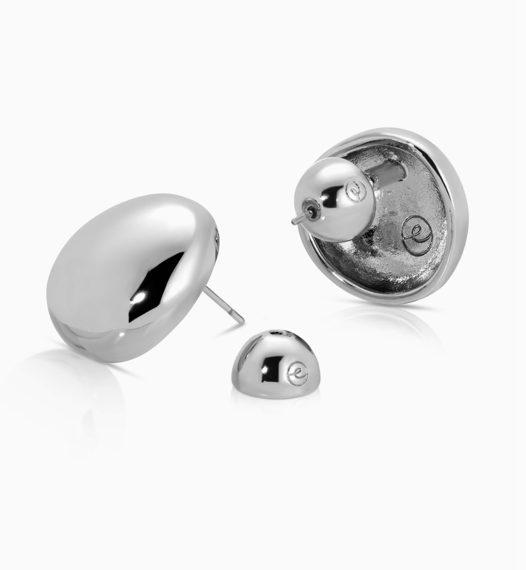 Ettika, Polished Pebble Stud Earrings