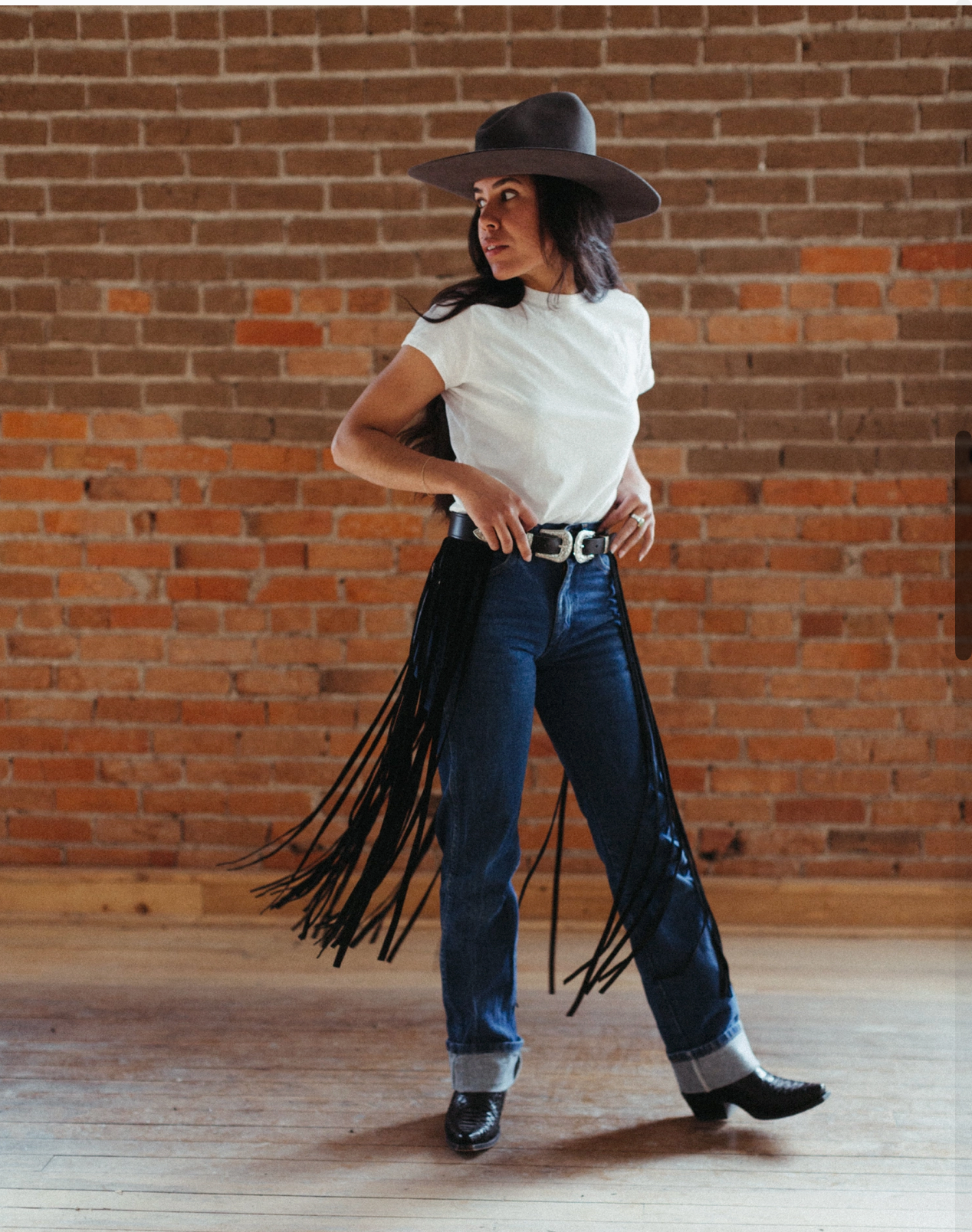 Crossbow Leather, Fringed Leather Belt