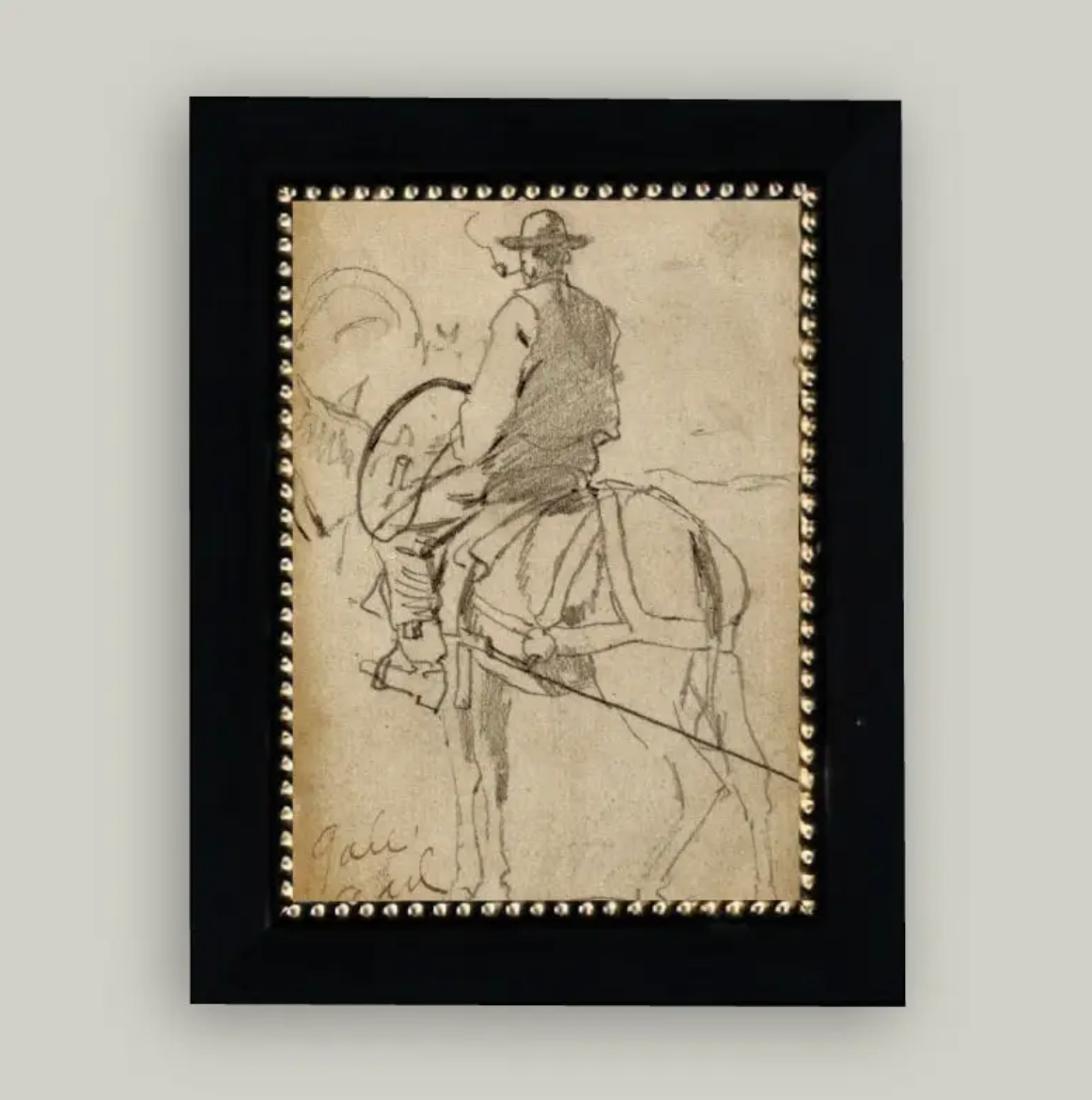 Petal Lane Home, Man Riding a Horse