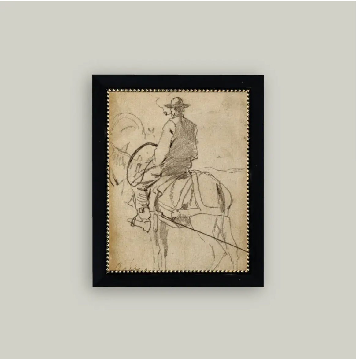 Petal Lane Home, Man Riding a Horse