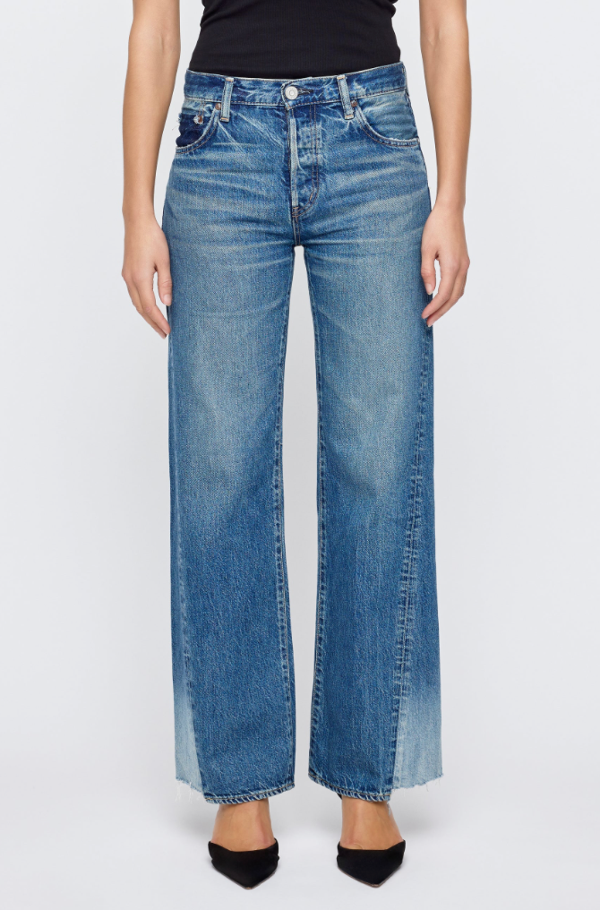 Moussy, Panel Wide Denim
