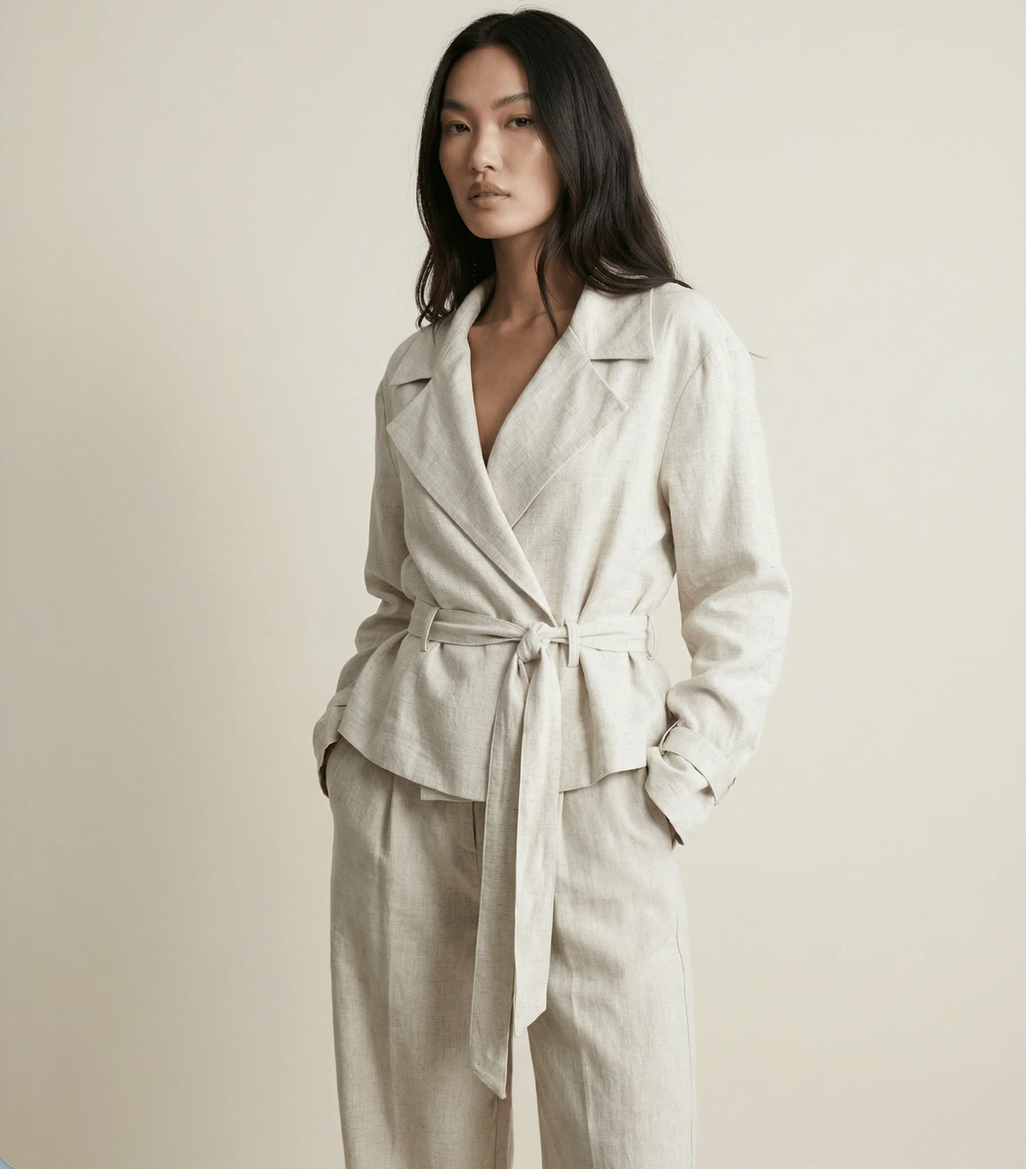 Amanda Maria, Linen Blazer